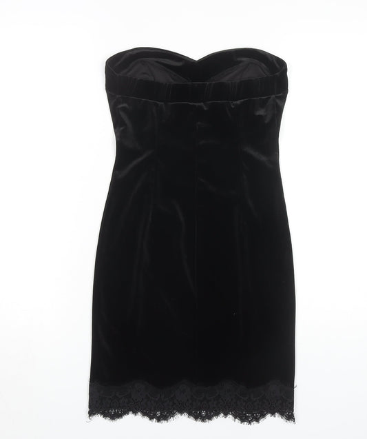 River Island Women's Black Strapless Party Dress
