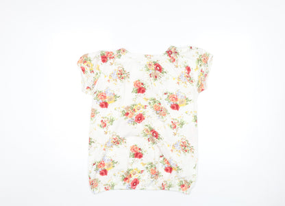 New Look Women's Floral Multicoloured Blouse Size 12