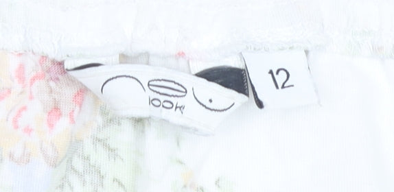 New Look Women's Floral Multicoloured Blouse Size 12