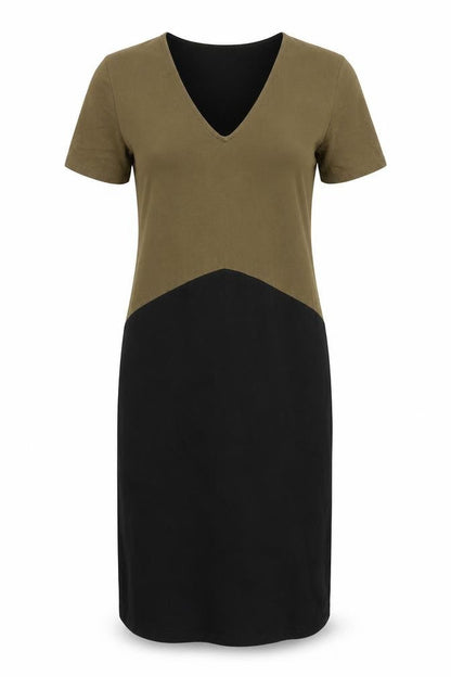 Zara Women's Colourblock Midi Shift Dress, Size 8