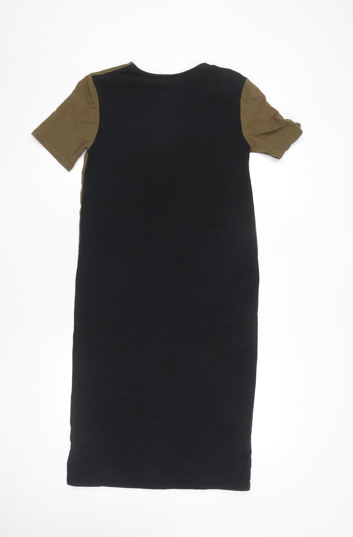 Zara Women's Colourblock Midi Shift Dress, Size 8