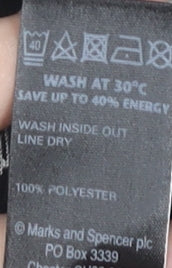 Womens UK Size 10 Marks and Spencer Black Basic Button-Up