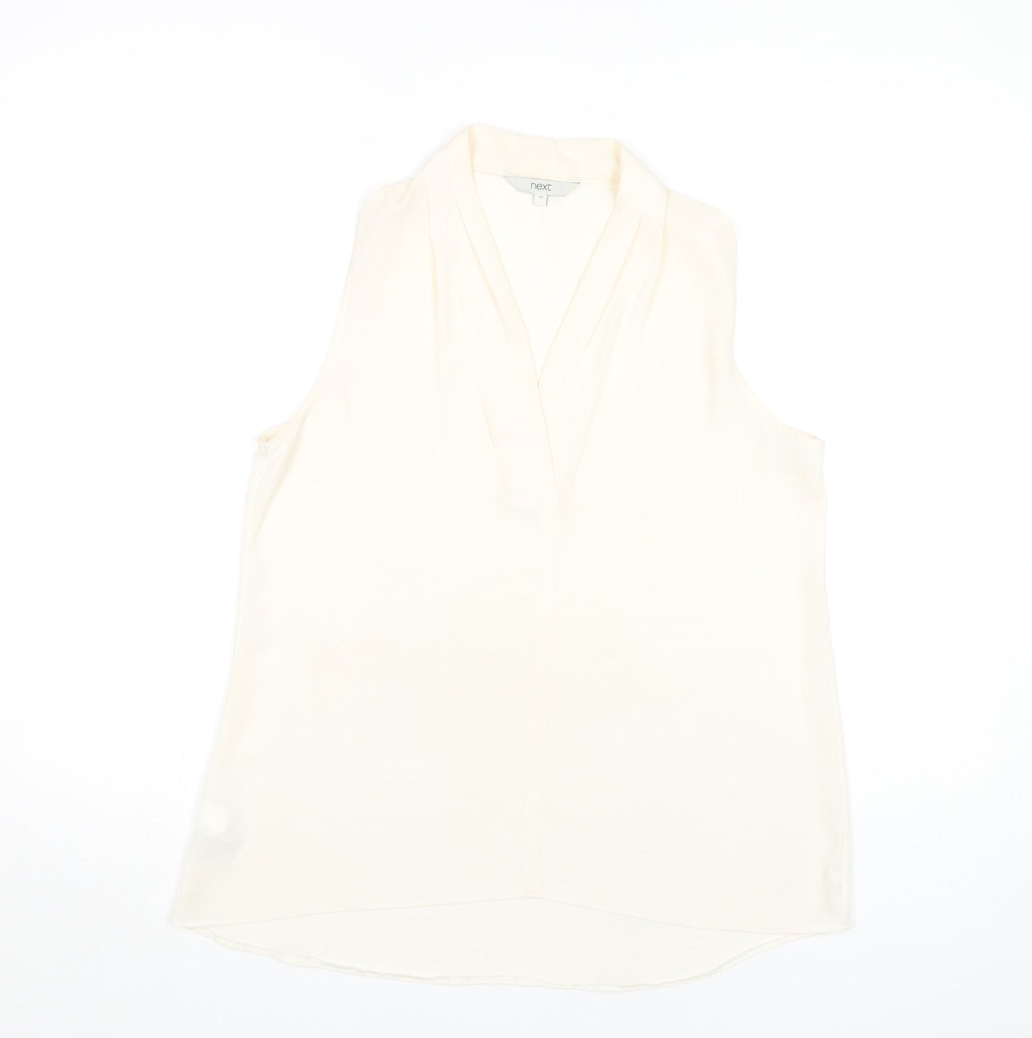 Womens UK Size 12 NEXT Ivory Basic Blouse
