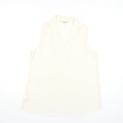 Womens UK Size 12 NEXT Ivory Basic Blouse
