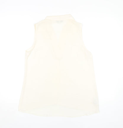 Womens UK Size 12 NEXT Ivory Basic Blouse