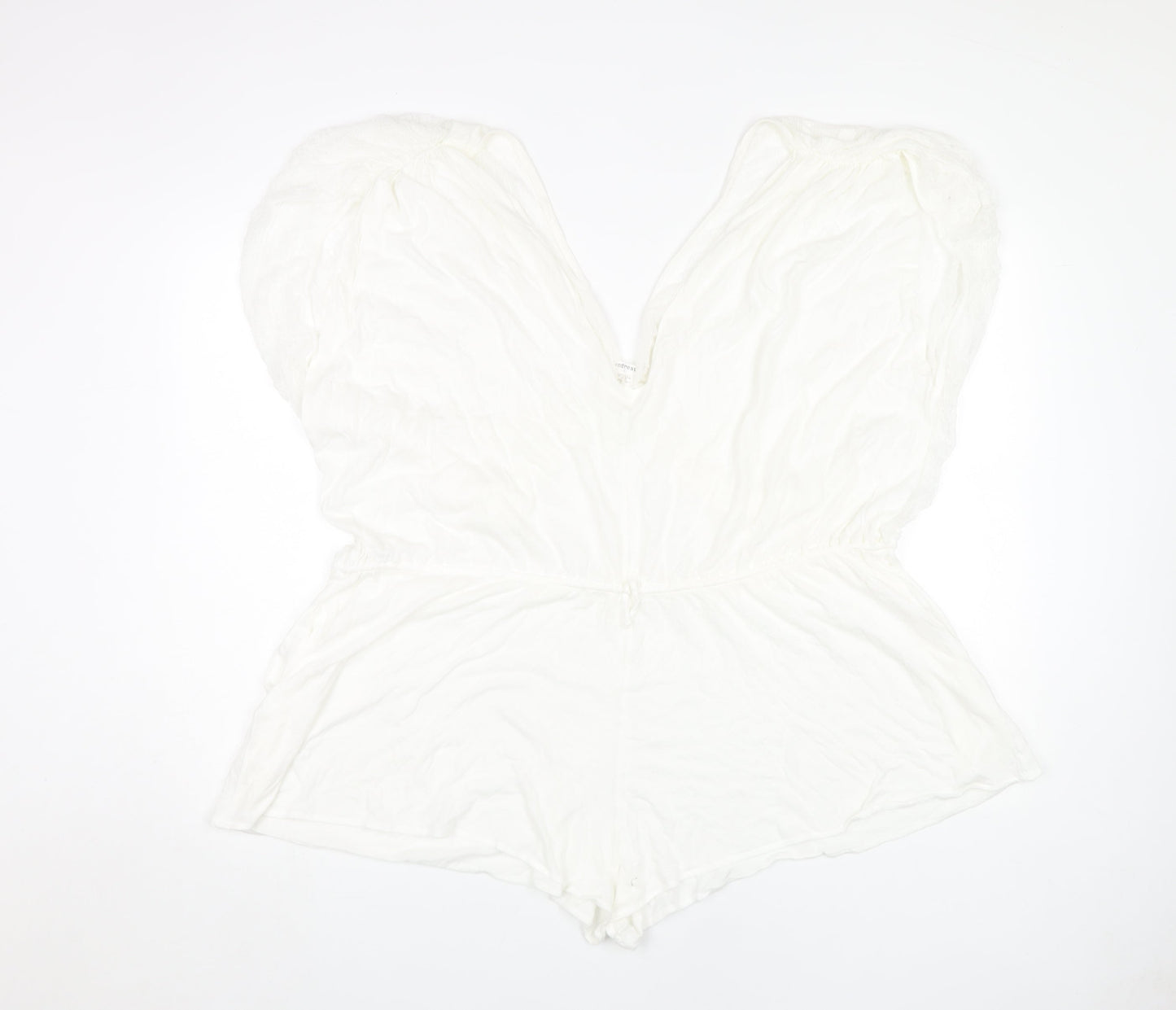 Undrest Women's White Cotton Playsuit Size 2