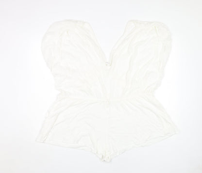Undrest Women's White Cotton Playsuit Size 2
