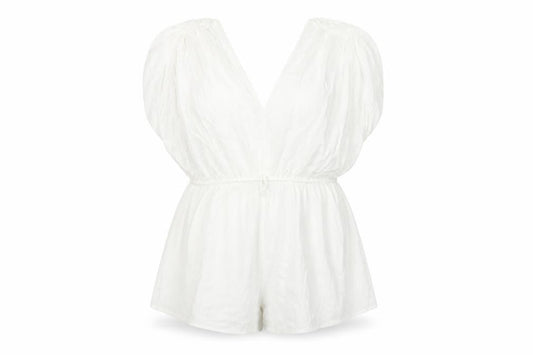 Undrest Women's White Cotton Playsuit Size 2