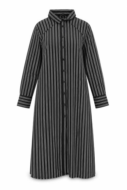 Next Women's Black Collared Shirt Dress Size 10