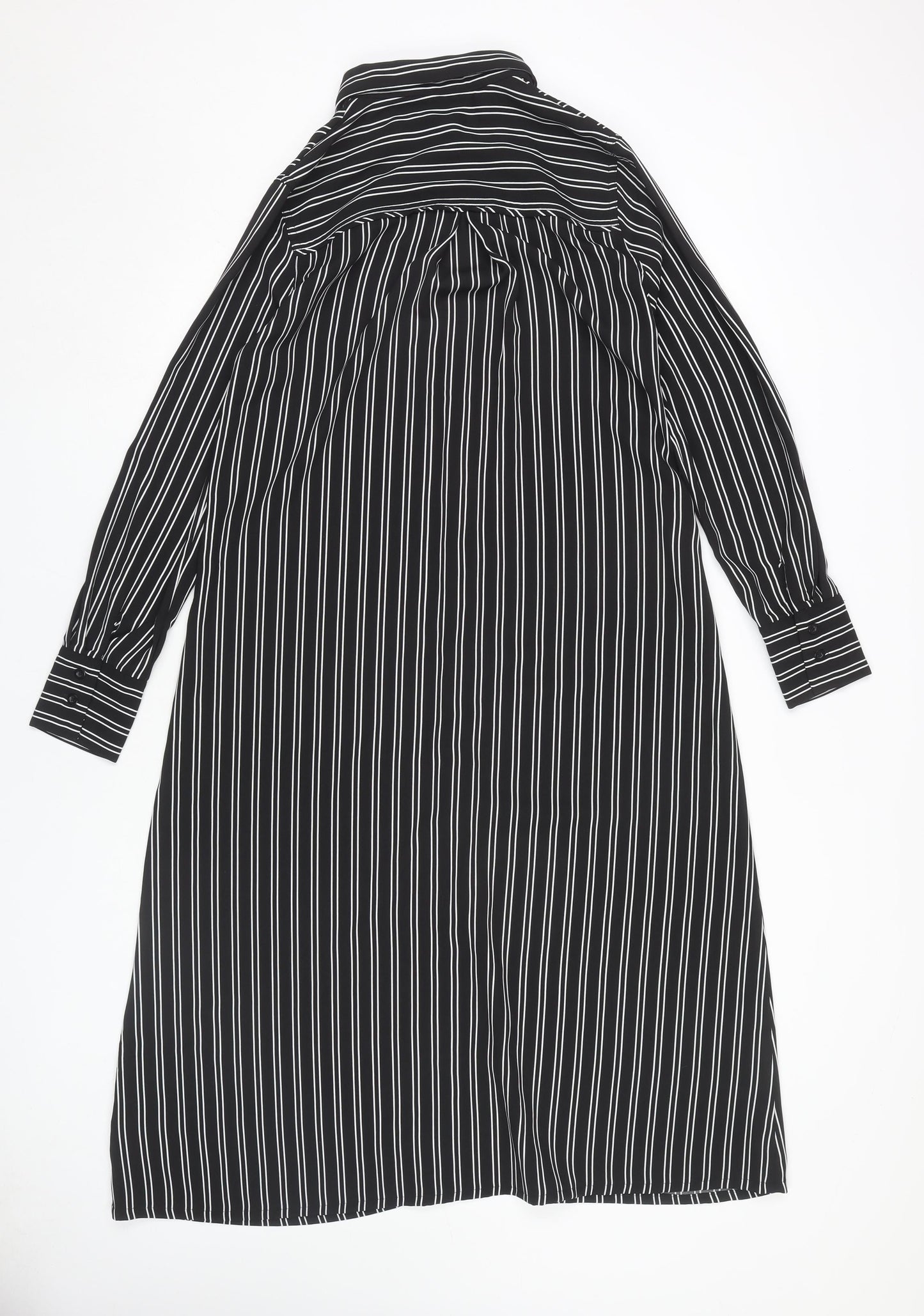 Next Women's Black Collared Shirt Dress Size 10