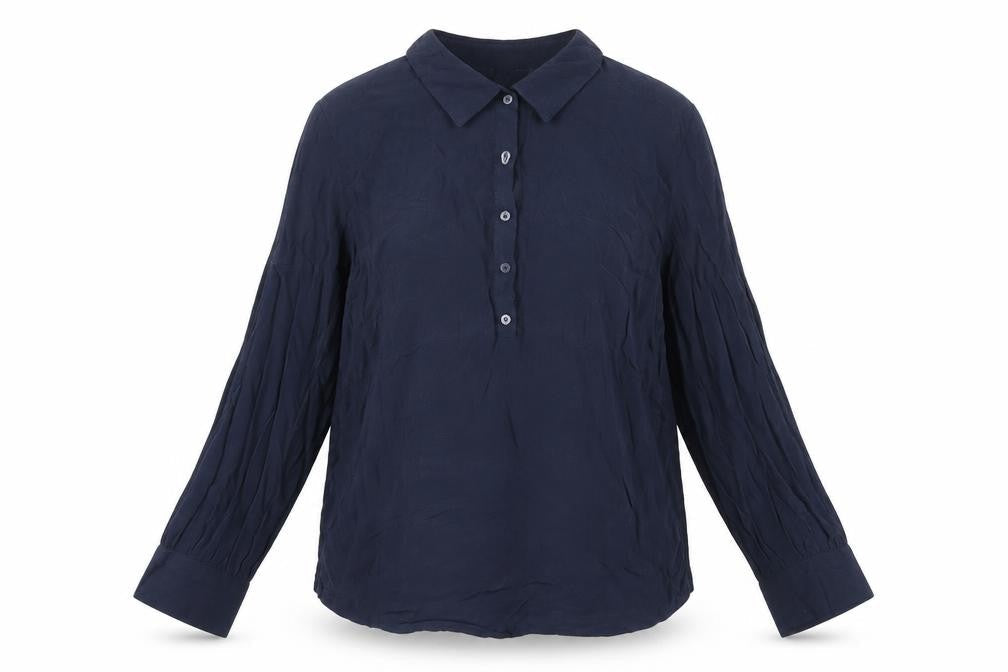 Womens UK Size S Esprit Blue Basic Blouse