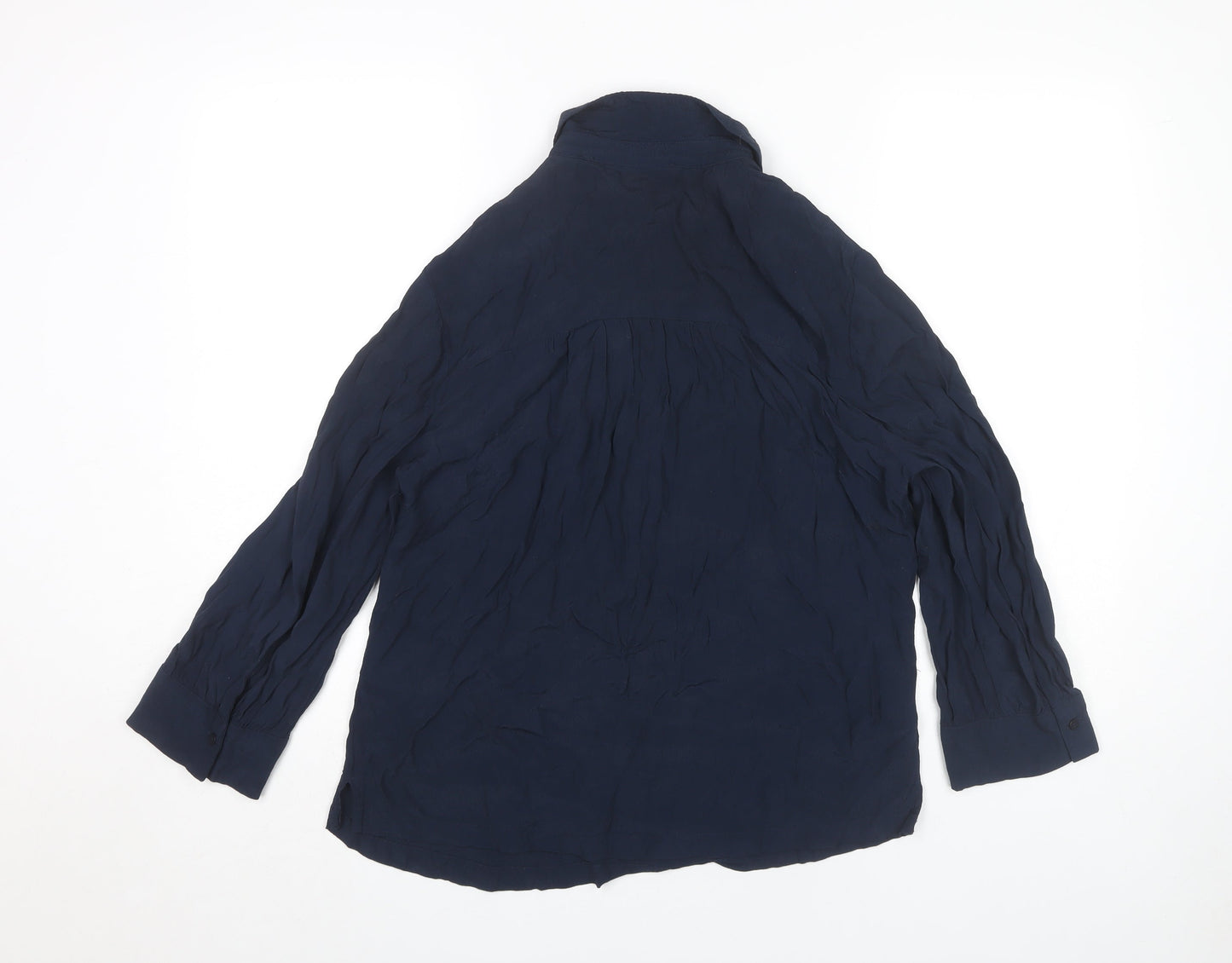 Esprit Women's Blue Collared Blouse, Size S