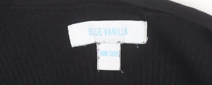 Blue Vanilla Women's Black V-Neck Cardigan