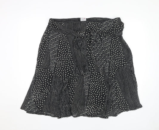 Next Women's Black Geometric Plus Skirt Size 20