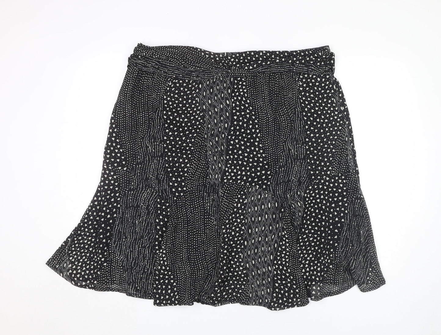 Next Women's Black Geometric Plus Skirt Size 20
