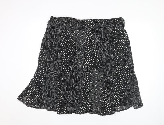 Next Women's Black Geometric Plus Skirt Size 20