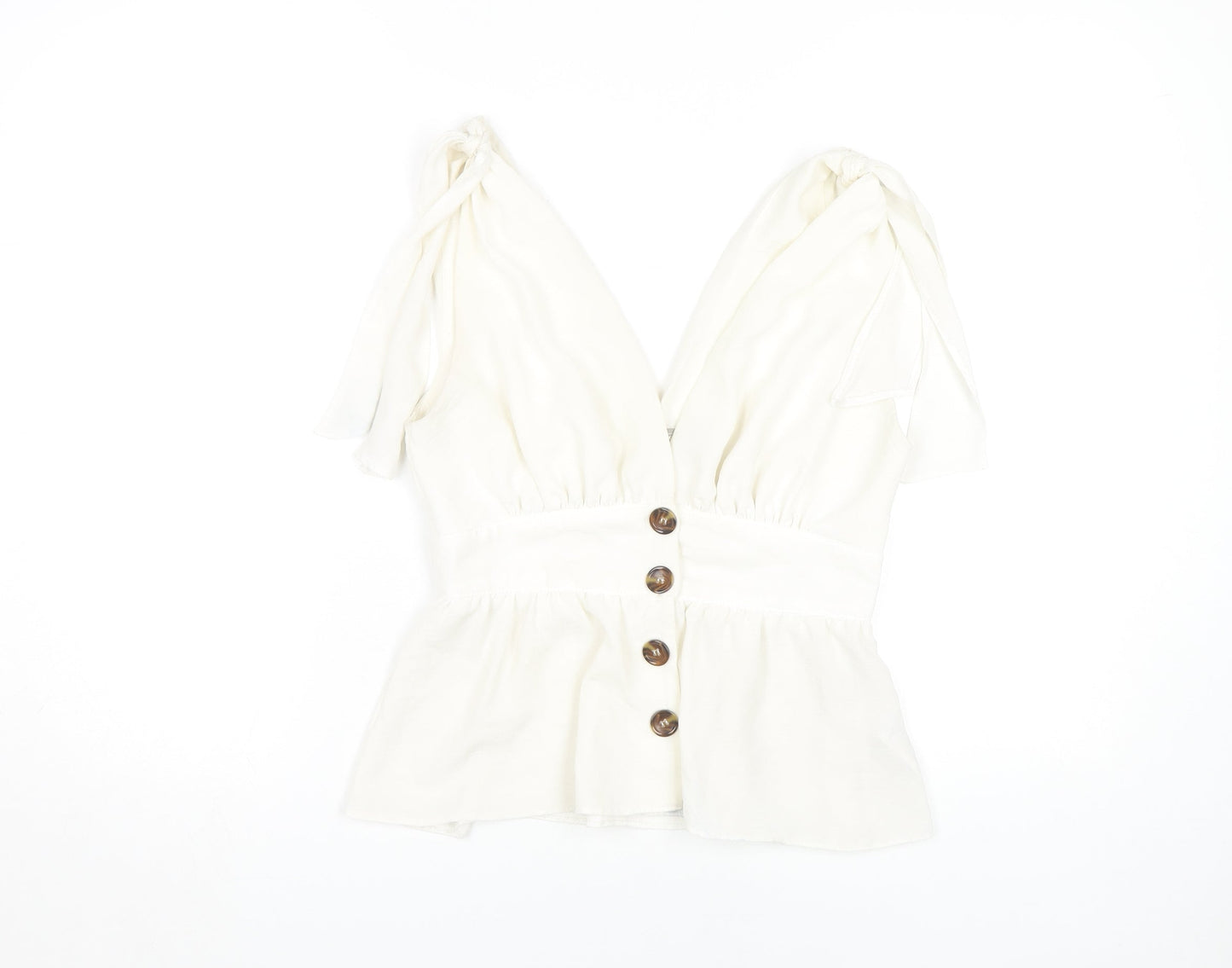 Womens UK Size 8 ASOS White Camisole Blouse