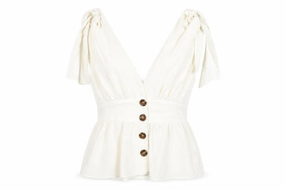 Womens UK Size 8 ASOS White Camisole Blouse