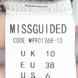 Missguided Women's Grey Strapless Jumpsuit UK 10