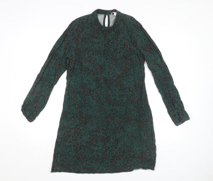 Apricot Women's Green Animal Print Dress, UK 8
