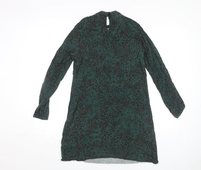 Apricot Women's Green Animal Print Dress, UK 8