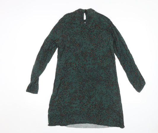 Apricot Women's Green Animal Print Dress, UK 8