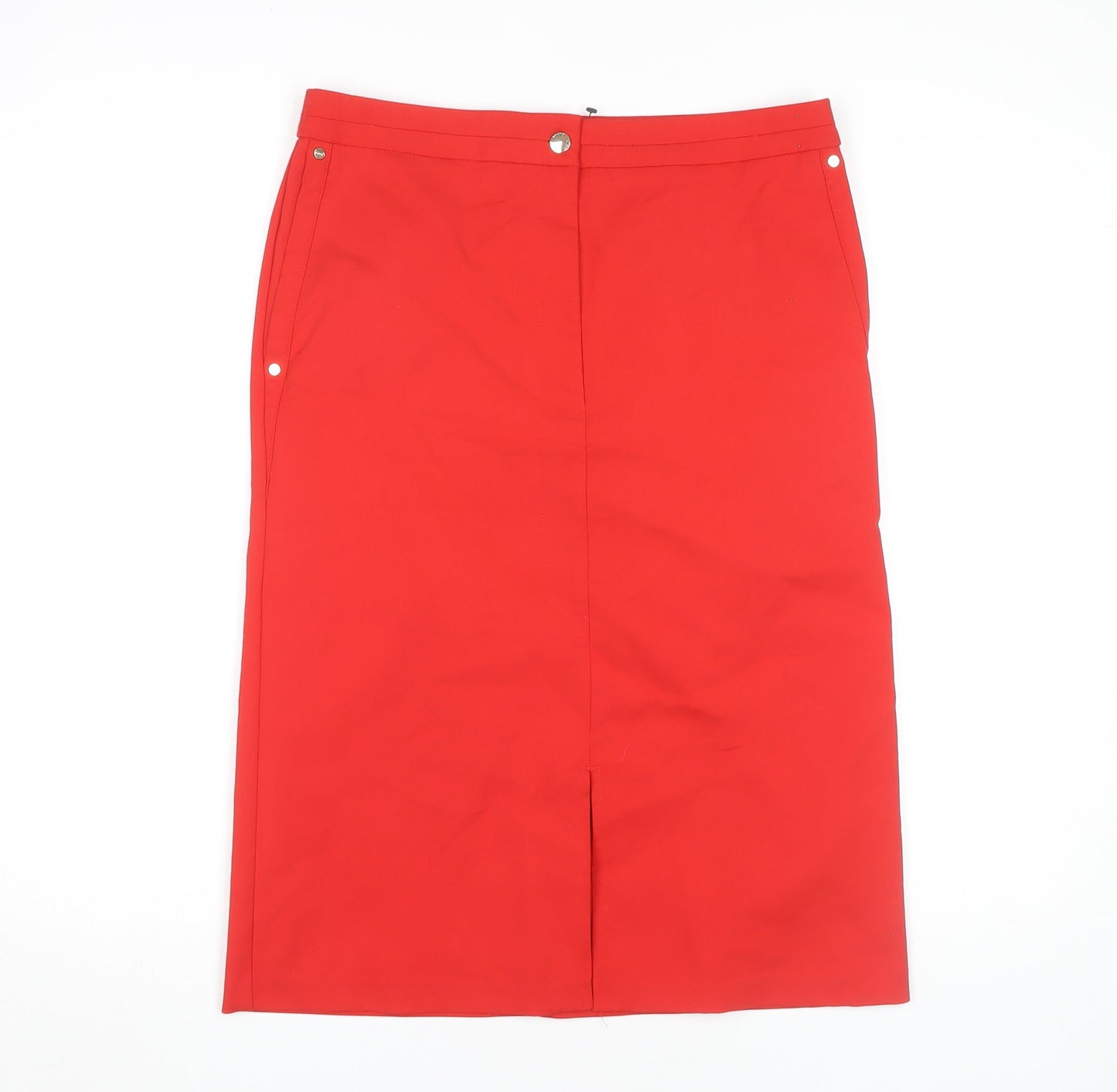 Marks and Spencer Women's Red Pencil Skirt - Size 12