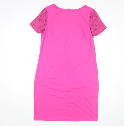 Marks and Spencer Women's Pink Sheath Dress Size 12