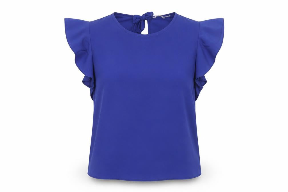 Womens UK Size 8 Clockhouse Blue Basic Blouse