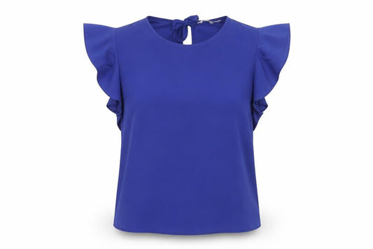 Womens UK Size 8 Clockhouse Blue Basic Blouse