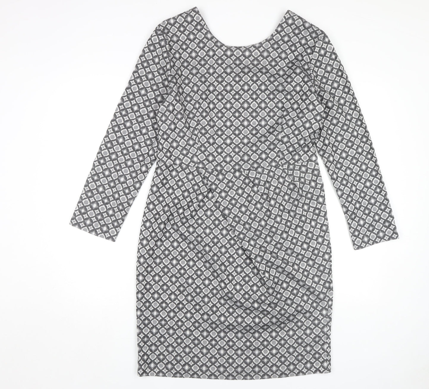 Collection London Women’s Grey Sheath Dress Size 14