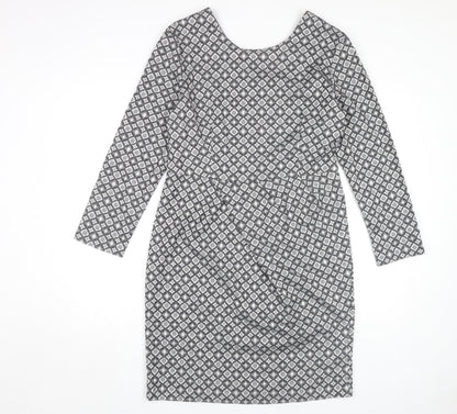 Collection London Women’s Grey Sheath Dress Size 14