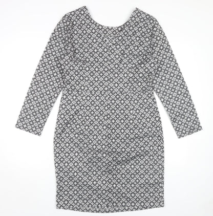 Collection London Women’s Grey Sheath Dress Size 14