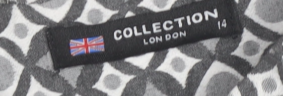Collection London Women’s Grey Sheath Dress Size 14
