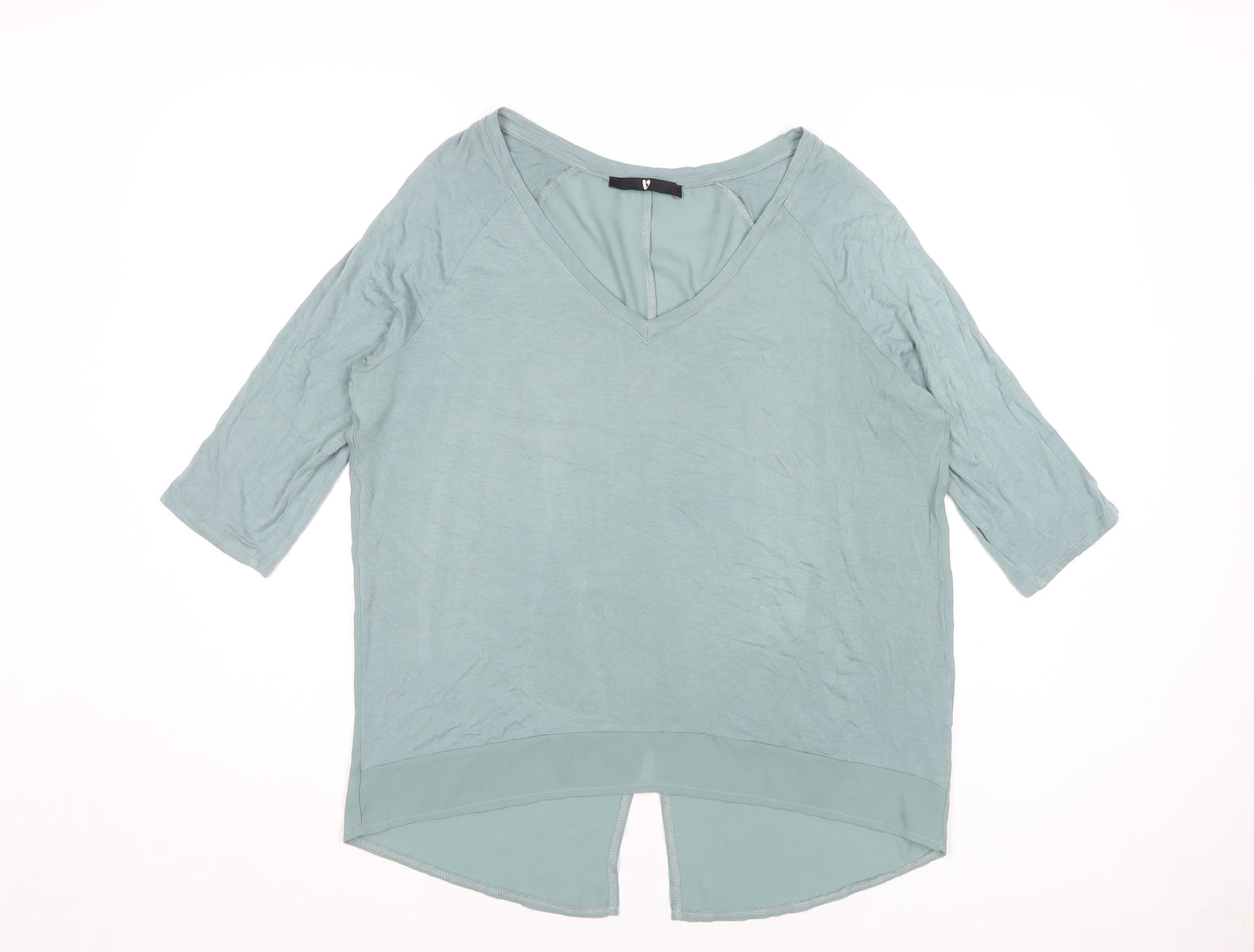Womens UK Size 12 Very Blue Basic Blouse