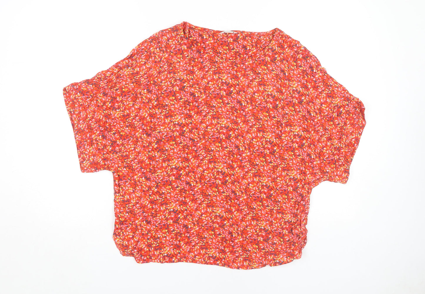 Womens UK Size 12 Monsoon Red Basic Blouse