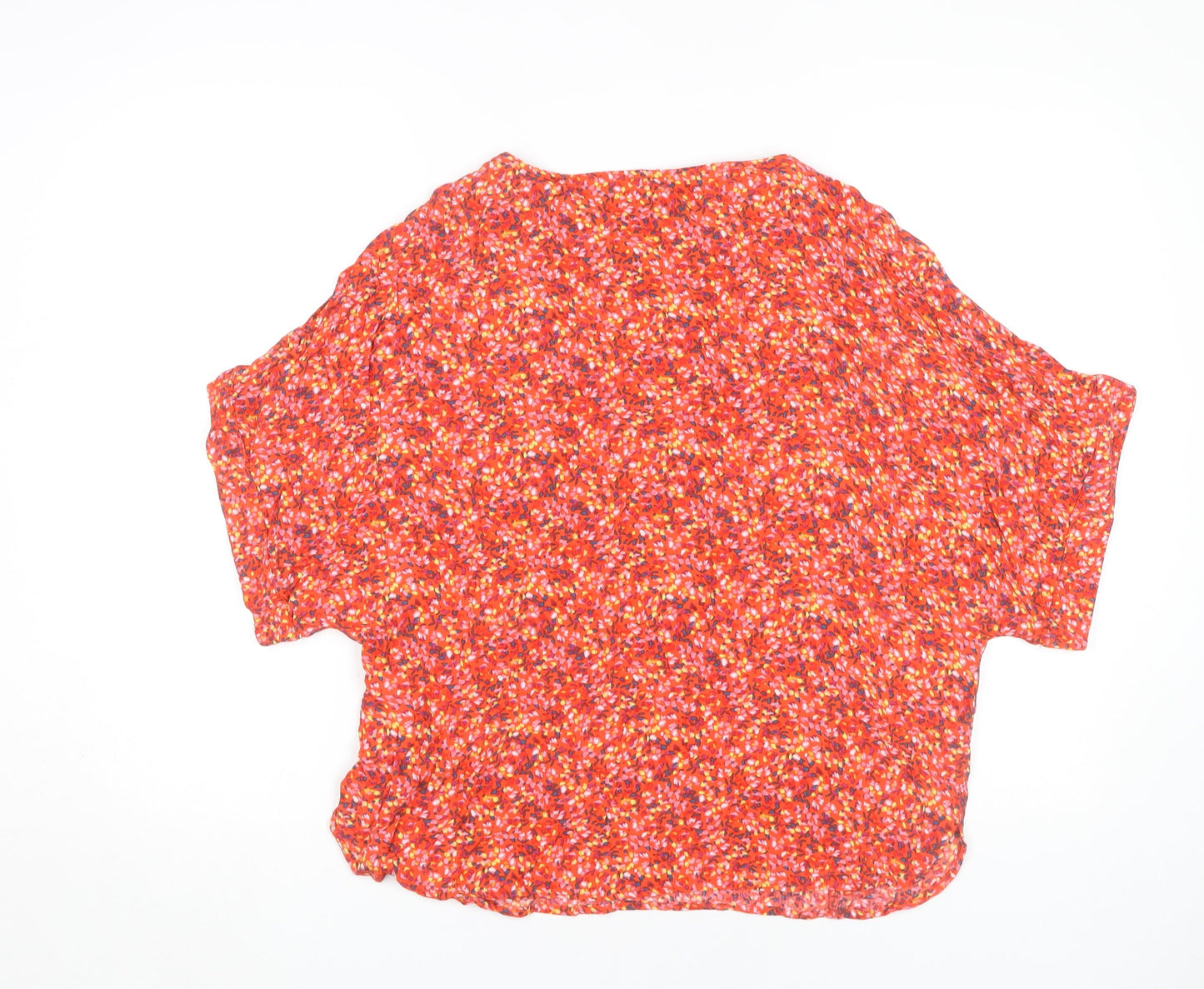 Womens UK Size 12 Monsoon Red Basic Blouse