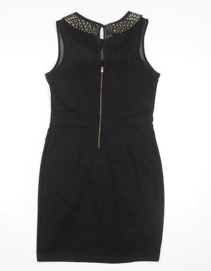 Dorothy Perkins Women's Black 12 Beaded Sheath Dress