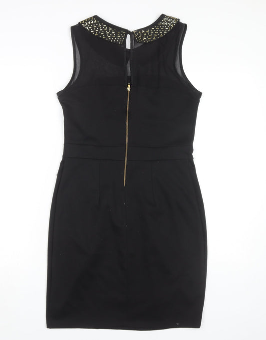 Dorothy Perkins Women's Black 12 Beaded Sheath Dress