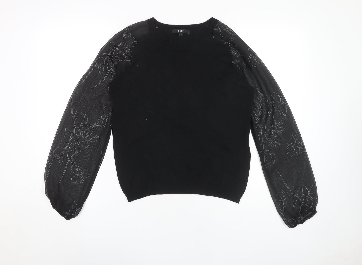 Womens UK Size 12 NEXT Black Pullover Jumper