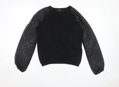 Womens UK Size 12 NEXT Black Pullover Jumper