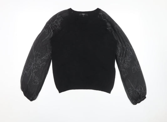 Womens UK Size 12 NEXT Black Pullover Jumper