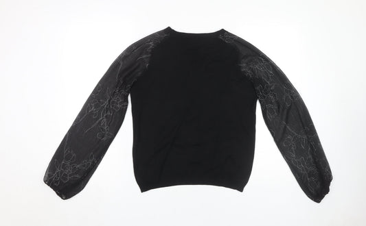 Womens UK Size 12 NEXT Black Pullover Jumper