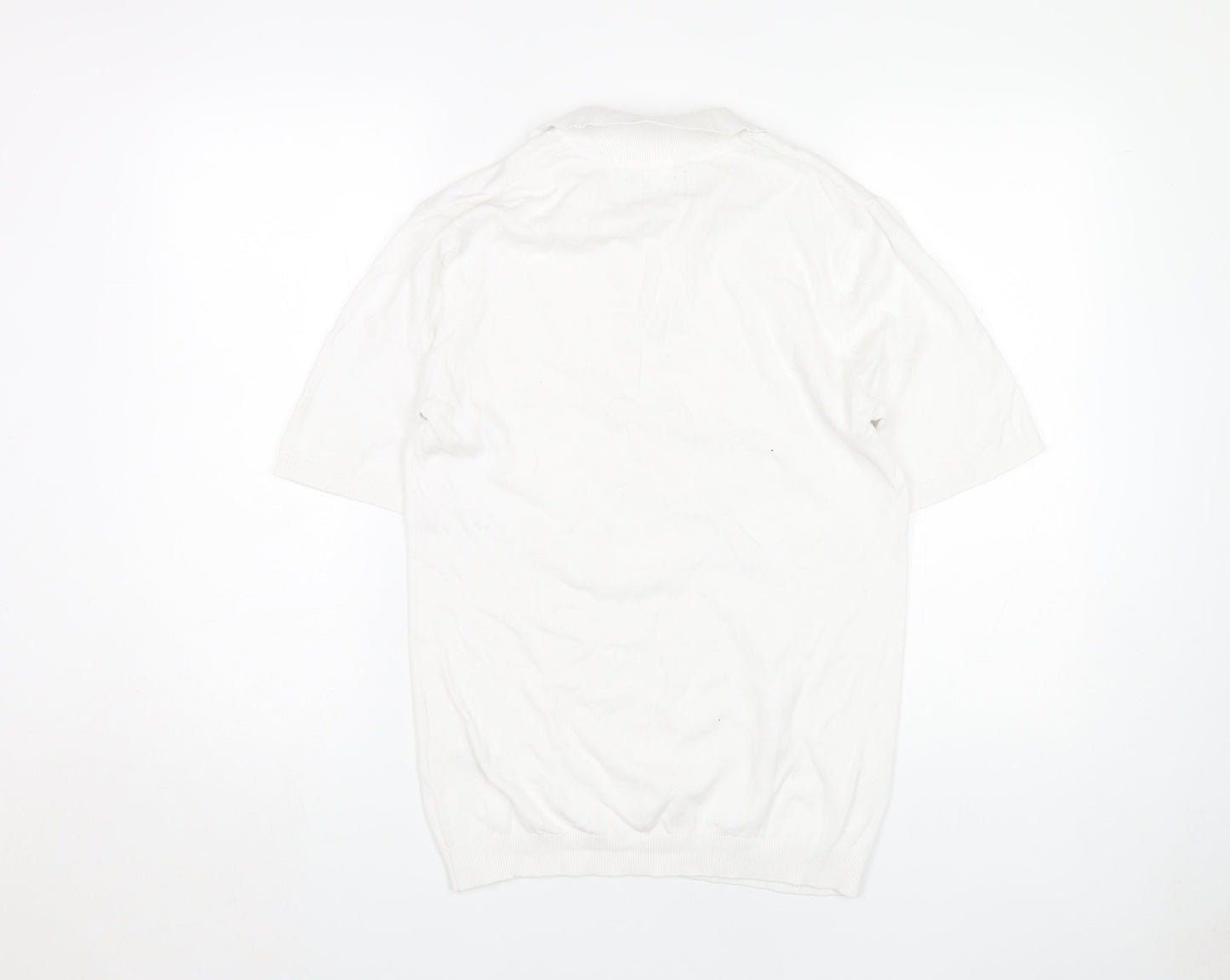 ASOS Men's White Polo Shirt, M, Short Sleeve, Casual