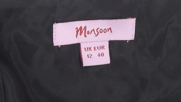 Monsoon Women's Black & White Sleeveless Dress