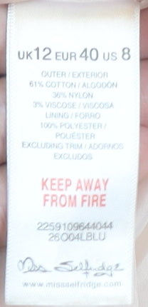 Miss Selfridge Beige Lace Sheath Dress Size 12