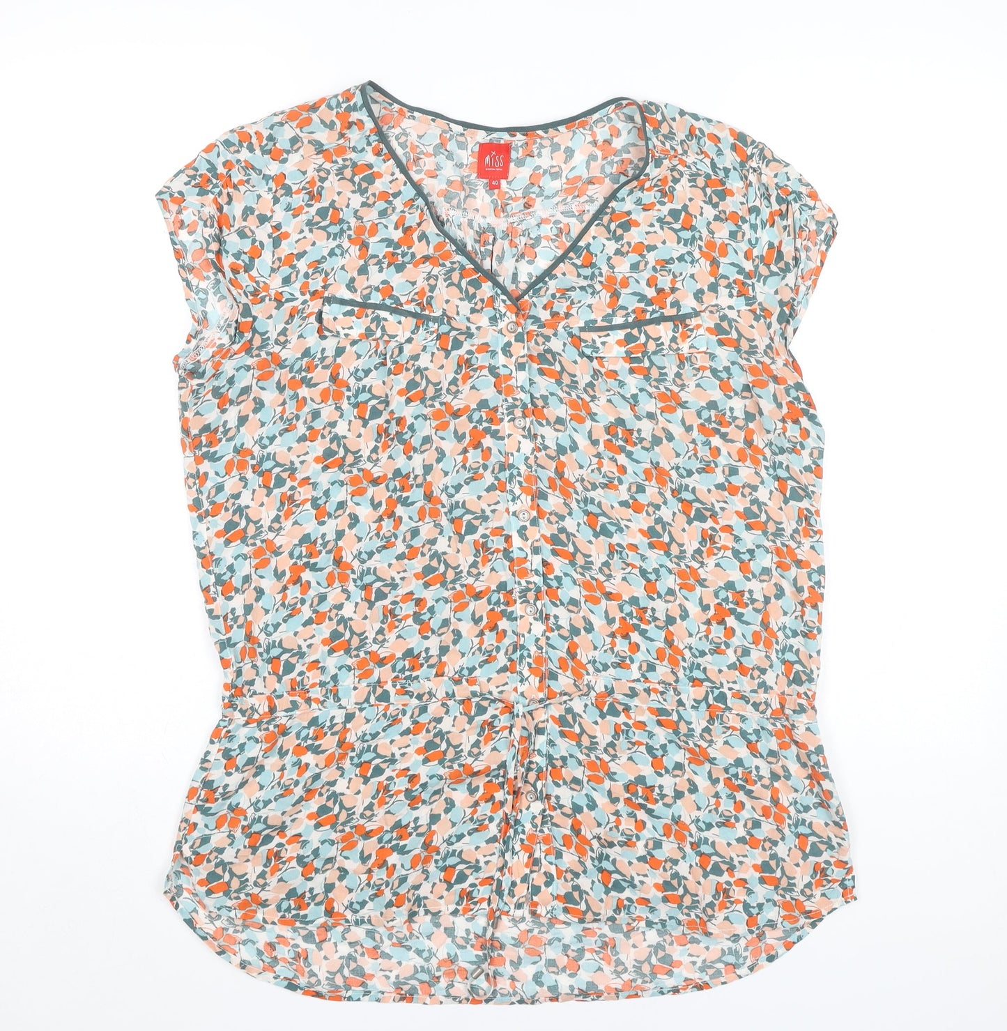 Miss by Captain Tortue Women's Floral Tunic Blouse Size 12