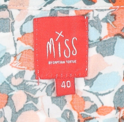 Miss by Captain Tortue Women's Floral Tunic Blouse Size 12