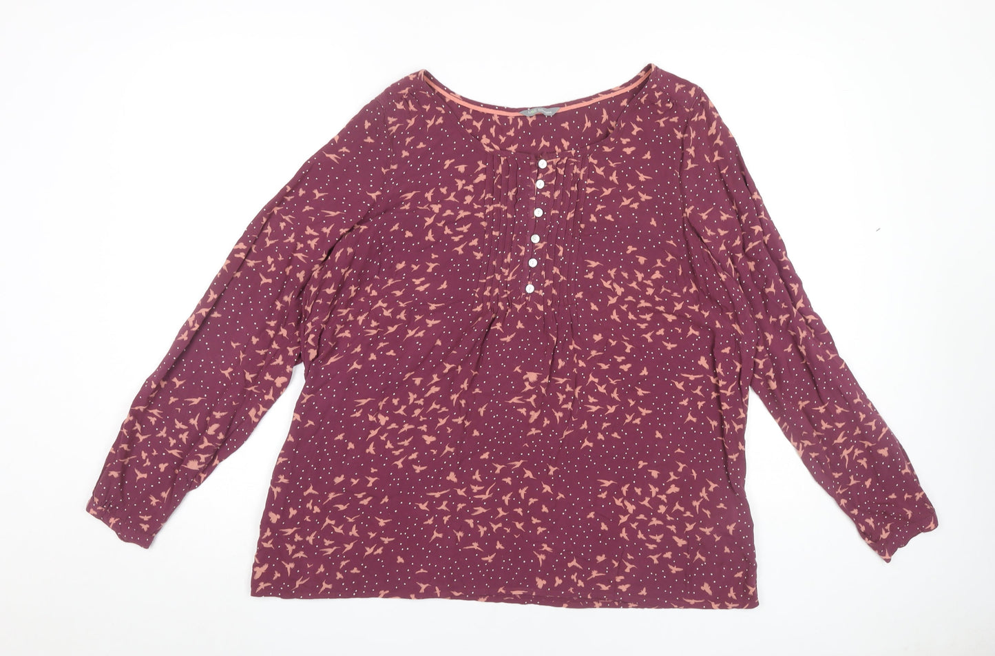 Womens UK Size 18 Marks and Spencer Multicoloured Basic Blouse