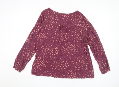 Womens UK Size 18 Marks and Spencer Multicoloured Basic Blouse